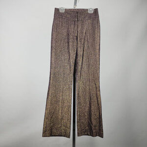 Vintage R Collection Purple Metallic Wide Leg Dress Pants Size 4